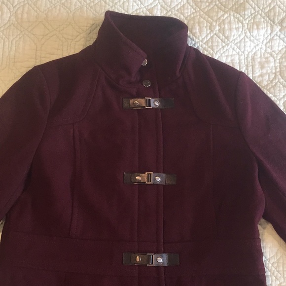 Brand New NWT KENNETH COLE Burgundy Coat - Picture 3 of 5